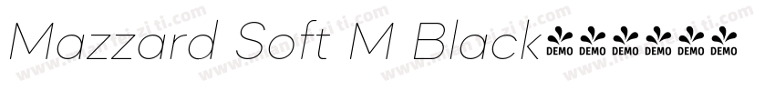 Mazzard Soft M Black字体转换